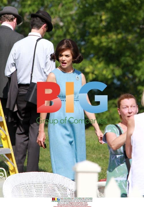 Katie Holmes on set of 'The Kennedys'