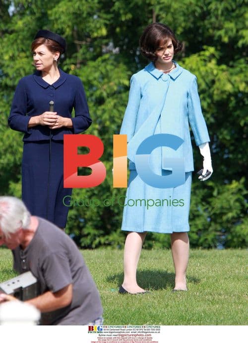 Katie Holmes on set for 'The Kennedys'