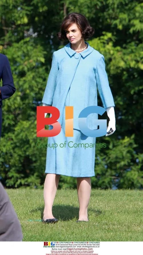Katie Holmes on set of 'The Kennedys'