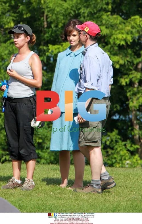 Katie Holmes on set of 'The Kennedys'