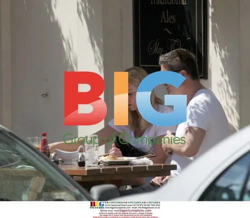 Liz McClarnon Lunches with Mystery Man