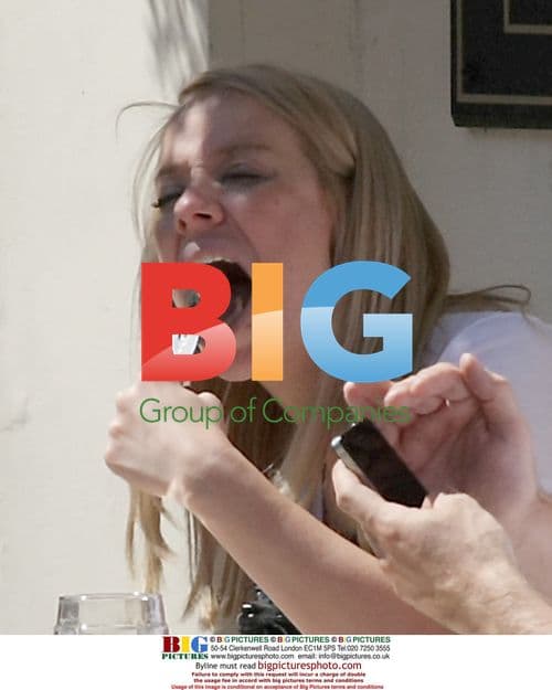 Liz McClarnon Lunching with Mystery Man