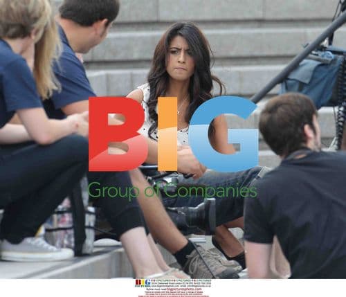 Konnie Huq Filming in London