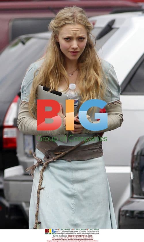 Amanda Seyfried on set of 'Red Riding Hood'