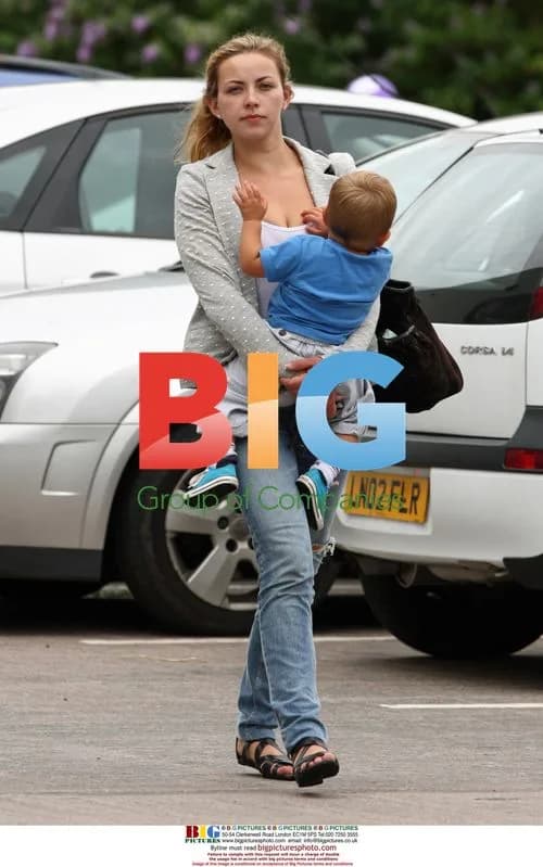 Charlotte Church and Son Depart Cardiff Venue