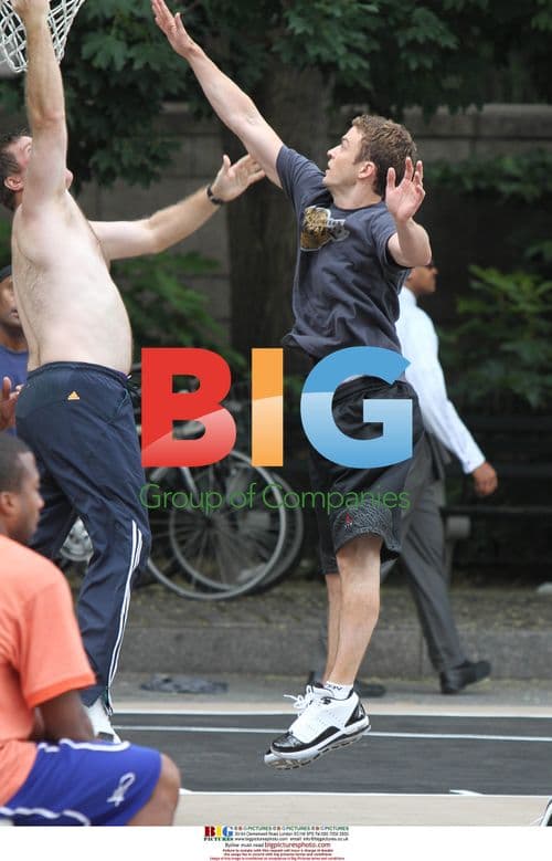 Justin Timberlake on "Friends With Benefits" Set