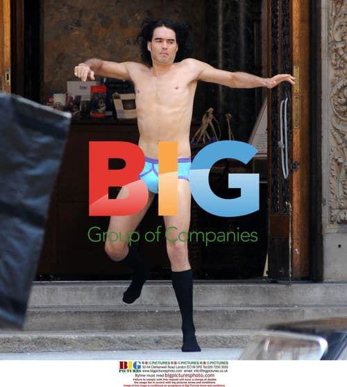 Russell Brand Films 'Arthur' Scenes