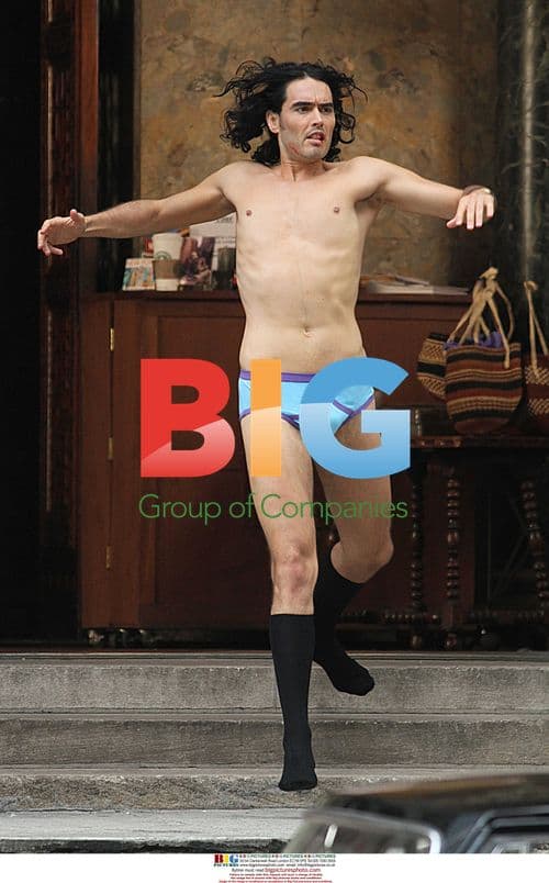 Russell Brand films 'Arthur' in NYC