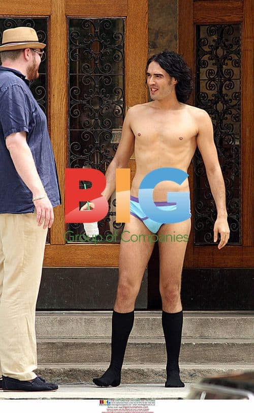 Russell Brand films 'Arthur' in NYC