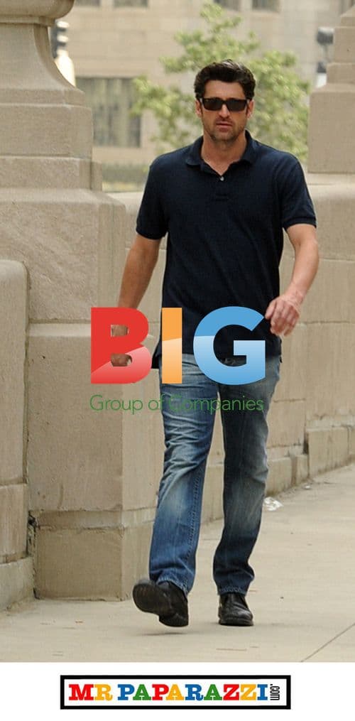 Patrick Dempsey on Transformers 3 set