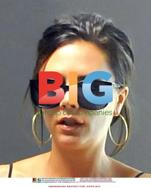 Victoria Beckham Spotted with Cold Sore