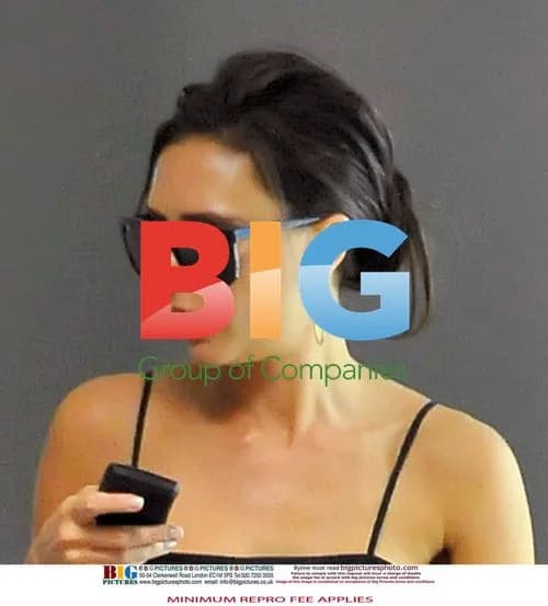 Victoria Beckham Spotted with Cold Sore