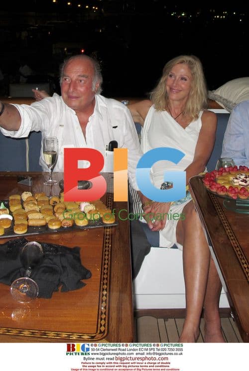 Marc Rich and Wife at Denise Rich Party