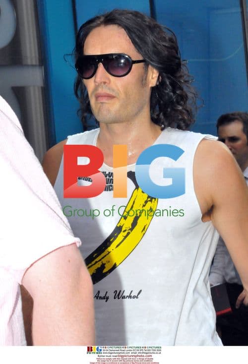 Russell Brand on set of Arthur