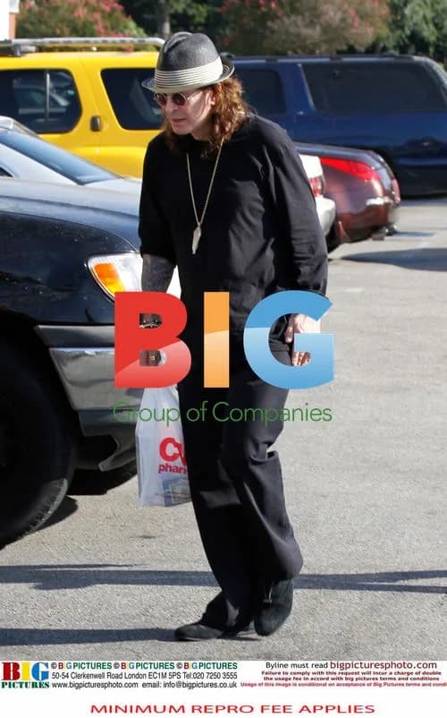 Ozzy Osbourne Leaving Drug Store with Enema