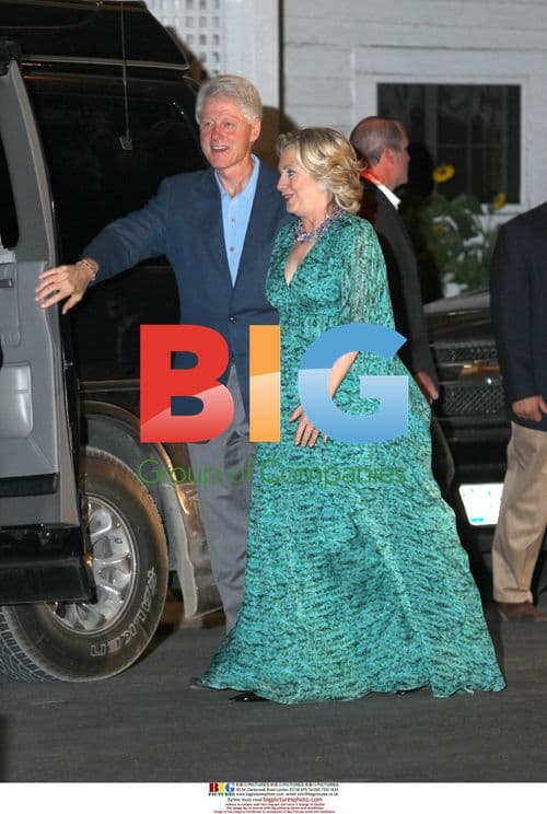 Bill and Hillary Clinton at Chelsea's Wedding Party