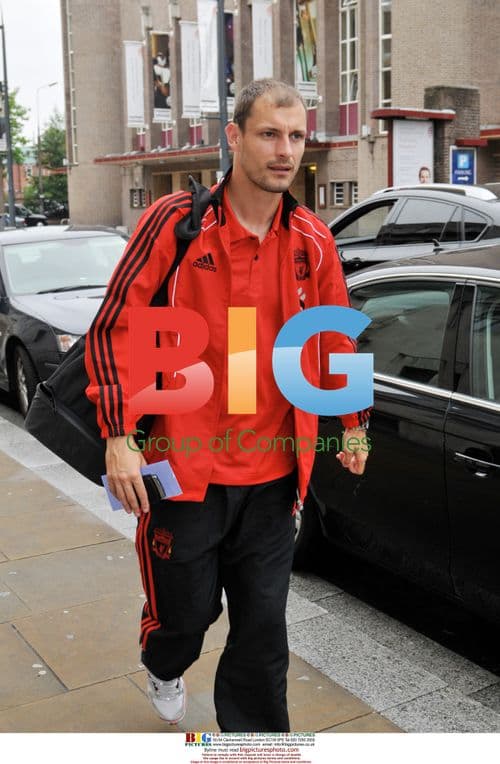 Liverpool FC Striker Milan Jovanovic Returns to Hotel