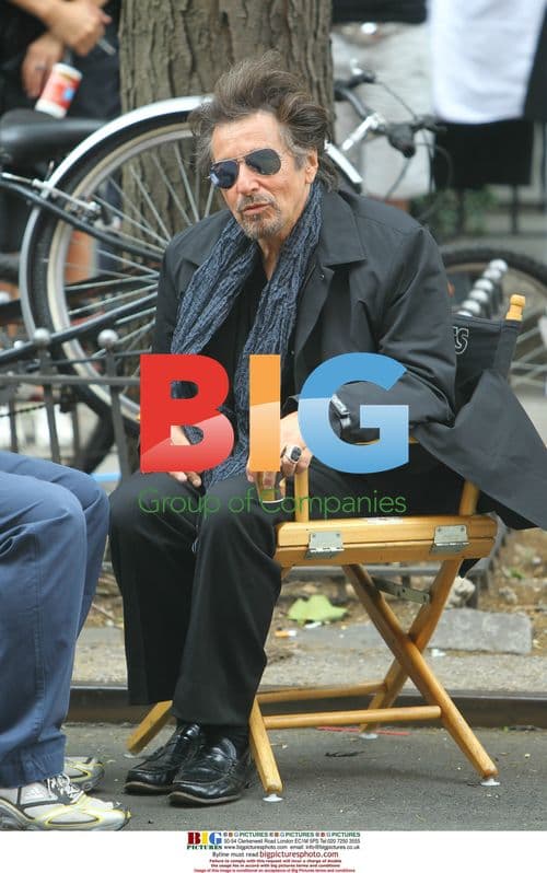 Al Pacino Films Coffee Commercial in NYC