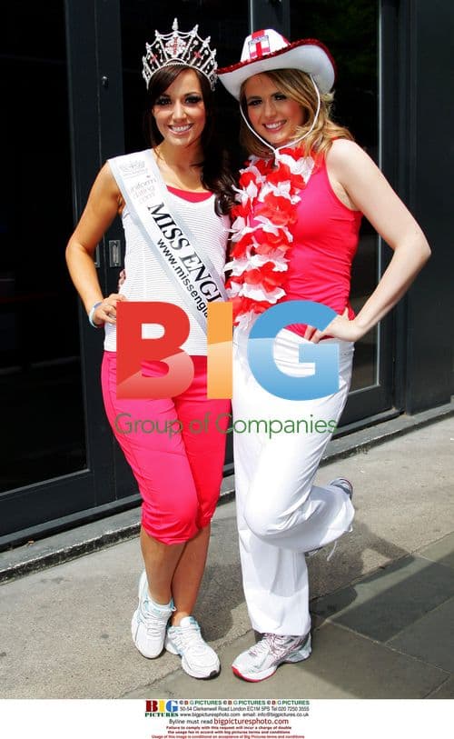 Laura Coleman supports England at World Cup 2010