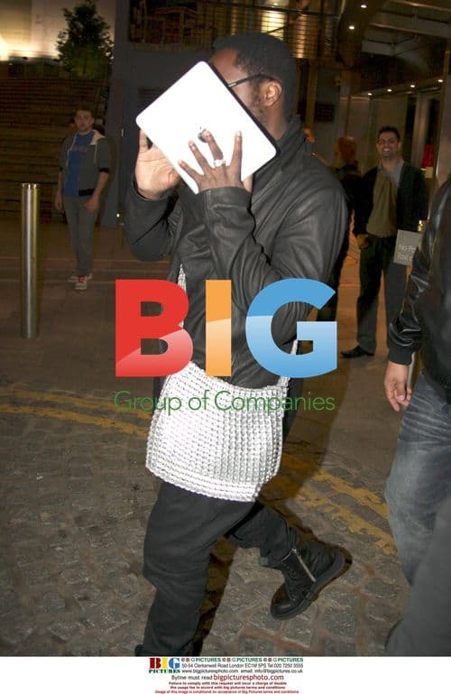 Will.i.am leaving hotel for night out in Birmingham