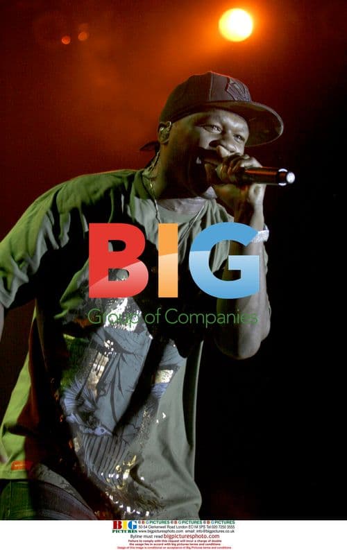 50 Cent Performs on Stage in Denver