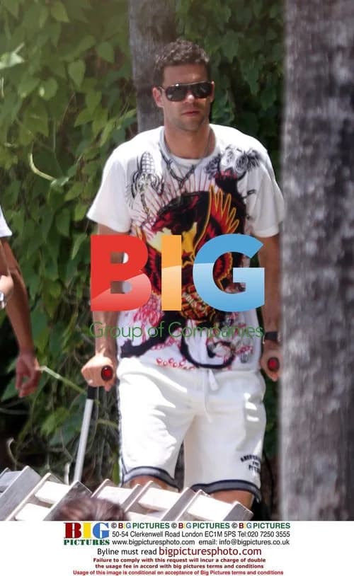 Michael Ballack Recovering by Pool