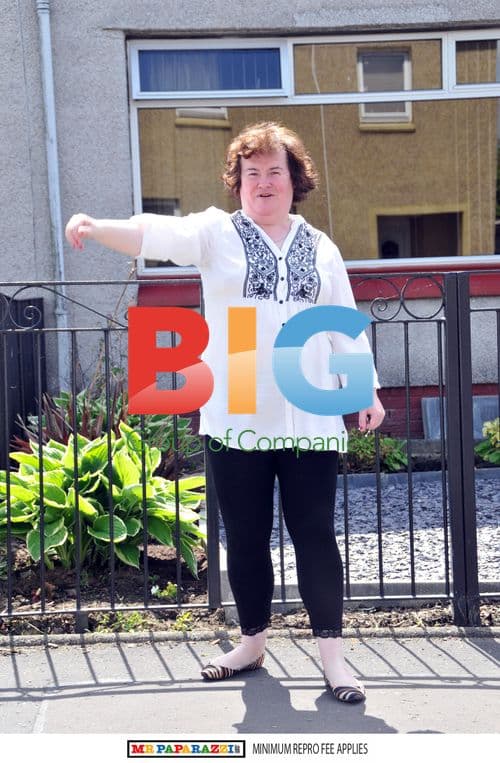 Susan Boyle Enjoys Day with Mechanics