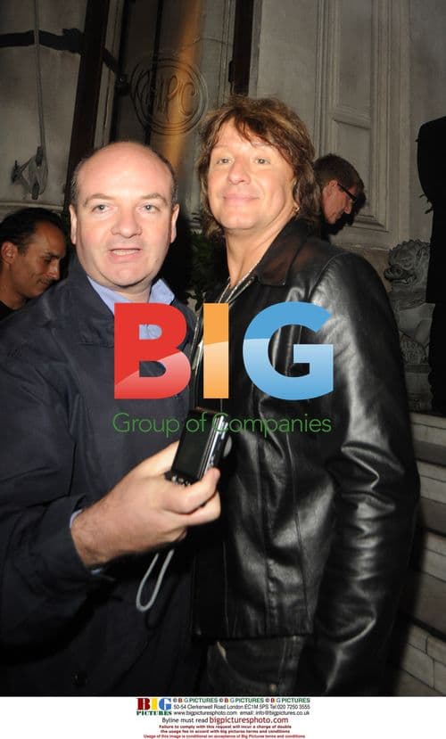 Jon Bon Jovi and Ritchie Sambora Arrive in London