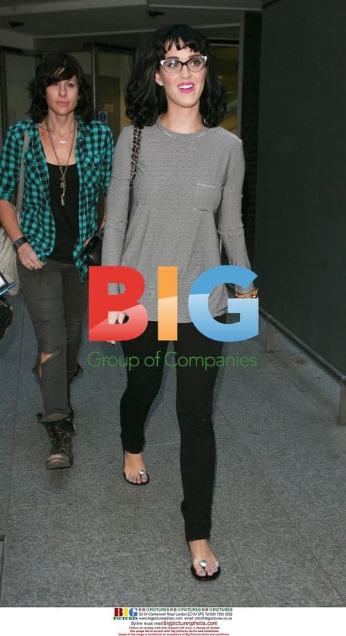 Katy Perry at Heathrow Airport