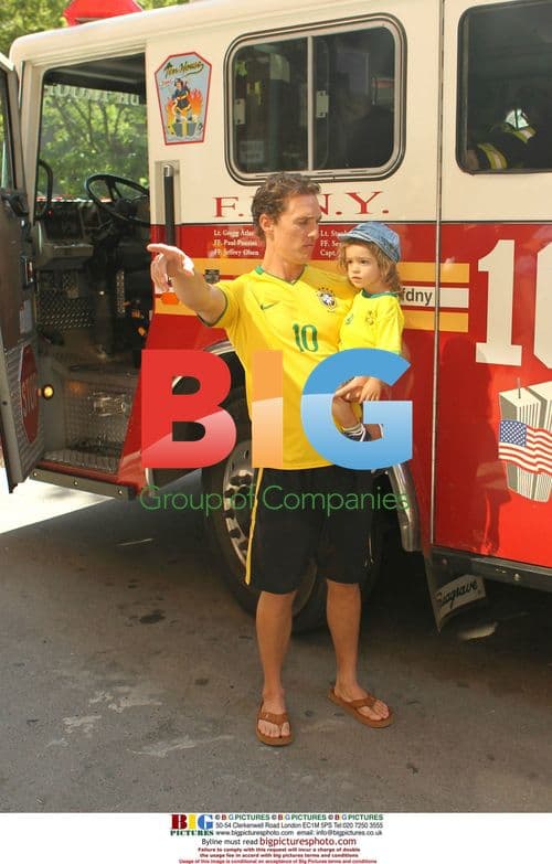 Matthew McConaughey and son Levi in NYC