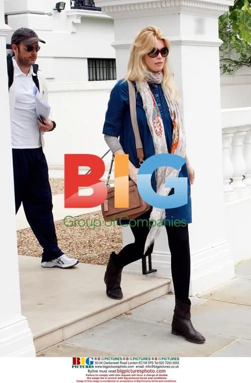 Claudia Schiffer registers baby at Town Hall
