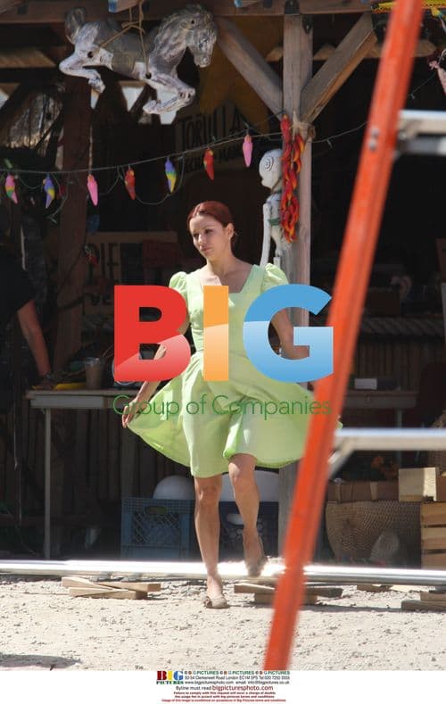 Eva Longoria on Set of "Without Men"