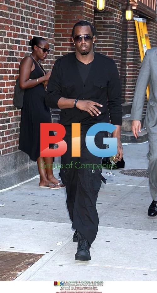 Sean Combs outside Ed Sullivan Theater