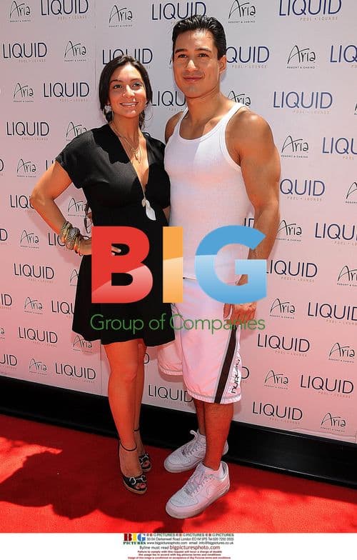 Courtney Mazza and Mario Lopez at Aria CityCenter