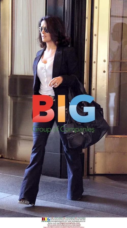 Salma Hayek Leaving Hotel in NYC