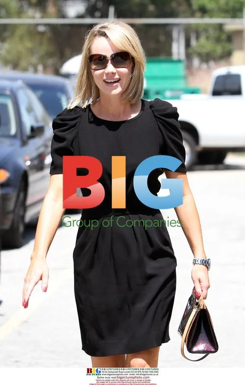 Amanda Holden Leaving Studio in LA