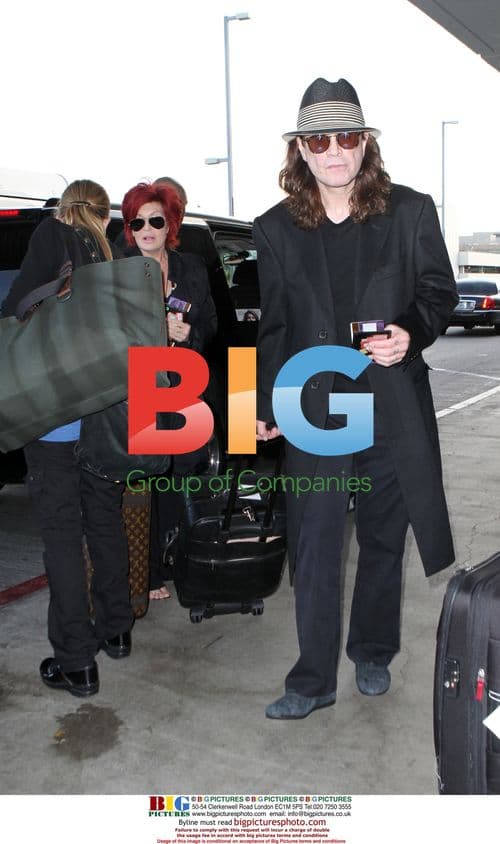 Ozzy and Sharon Osbourne at LAX