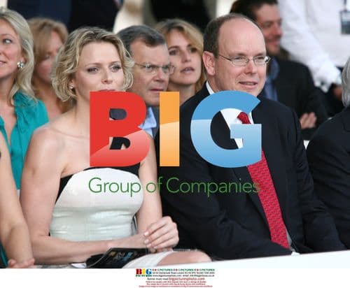 Albert of Monaco and Charlene Wittstock at Fashion Show