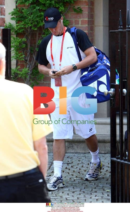 Lleyton and Bec Hewitt at Wimbledon