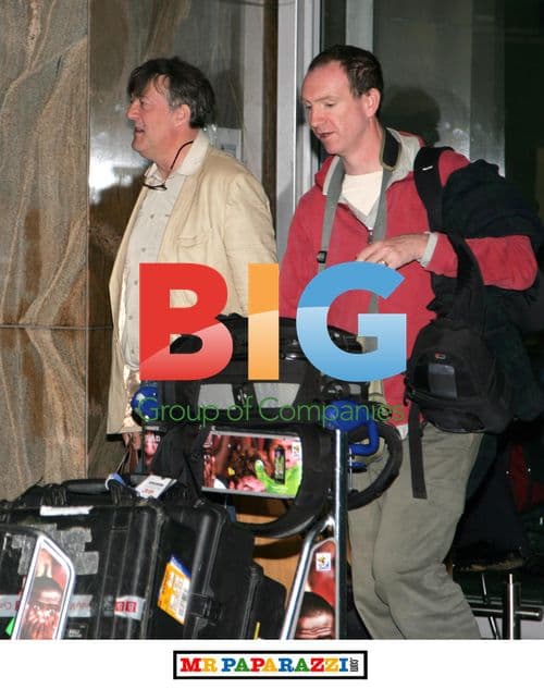 Stephen Fry at OR Tambo Airport, Johannesburg
