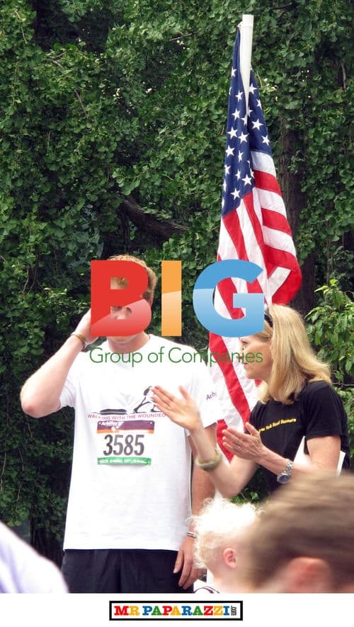 Prince Harry and Heather Mills at Achilles Race