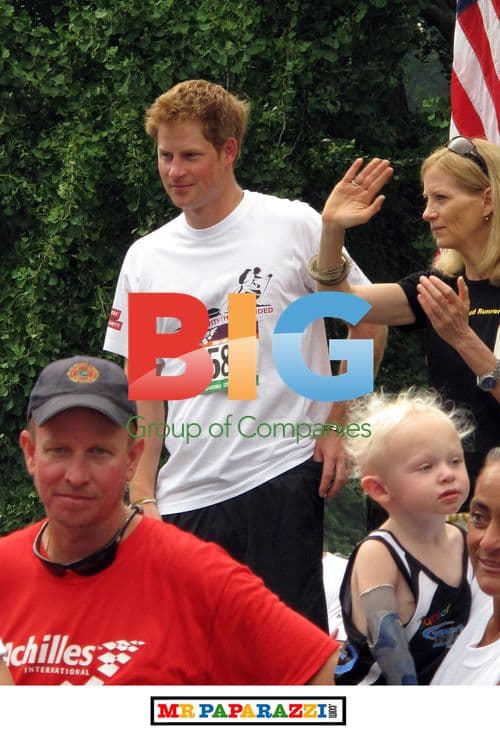 Prince Harry and Heather Mills at Achilles Race