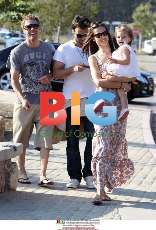 Alessandra Ambrosio with daughter at park