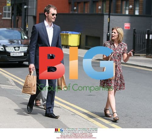 Ben Price, Rachel Leskovac and Jane Danson on set of Coronation Street