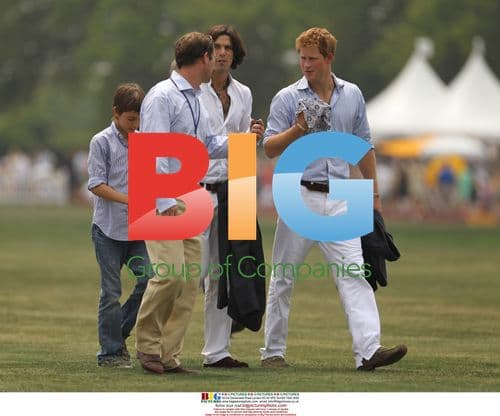 Prince Harry and Nacho Figueras at 2010 Veuve Clicquot Polo Classic