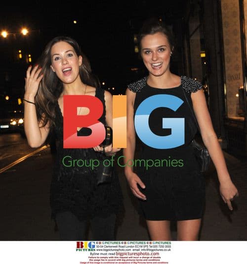 Roxanne McKee and Loui Batley at 'Legally Blonde' opening