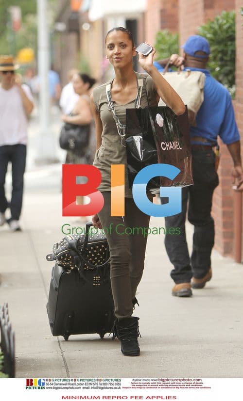 Noemie Lenoir Arrives in NYC