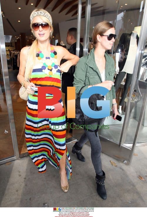 Paris & Nicky Hilton Shopping on Robertson Blvd