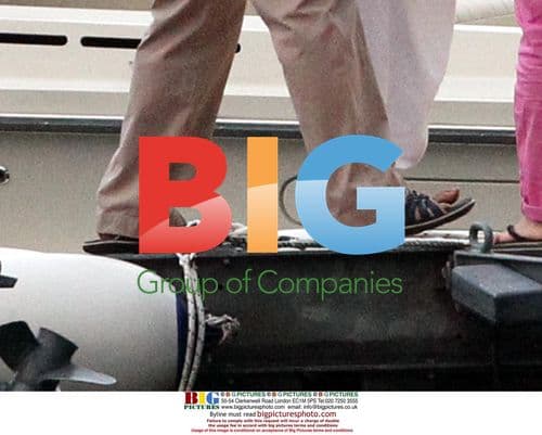 George Clooney and friends on Lake Como