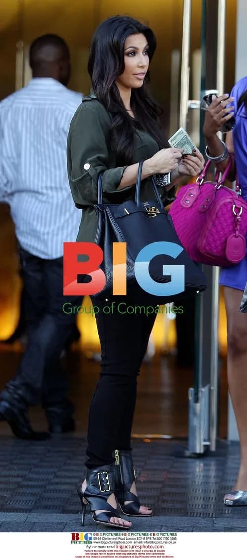 Kim Kardashian arrives at hotel